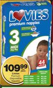 Lovies Premium Disposable Nappies-Per Pack
