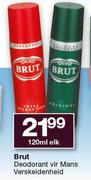 Brut Deodorant vir mans verskeidenheid-120ml Elk