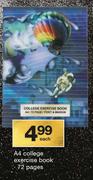 A4 College Exercise Book 72 Pages-Each