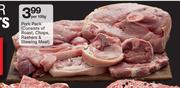 Pork Pack(Consists Of Roast, Chops, Rashers & Stewing Meat-Per 100g