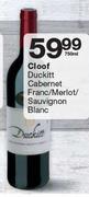 Cloof Duckitt Cabernet Franc/Merlot/Sauvignon Blanc-750ml