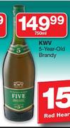 KWV 5 Year Old Brandy-750ml