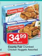 Country Fair Crumbed Chicken Nuggets Assorted-400g Each