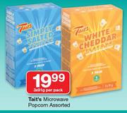 Tait’s Microwave Popcorn-3x91g Per Pack