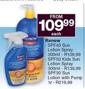 Renew SPF40 Sun Lotion Spray-300ml Each