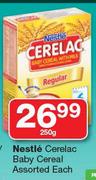 Nestle Cerelac Baby Cereal-250g Each