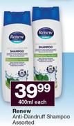 Renew Anti Dandruff Shampoo-400ml Each