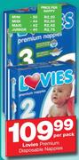 Lovies Premium Disposable Nappies Midi 44's Pack-Per Nappy