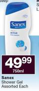 Sanex Shower Gel-750ml