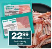 HouseBrand Back/Streaky Bacon-200g Each