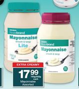 HouseBrand Mayonnaise-750g/850g Each