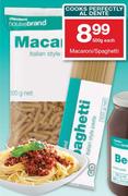 HouseBrand Macaroni/Spaghetti-500g Each