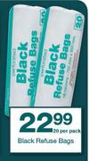 Housebrand Black Refuse Bags-20 per Pack