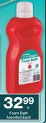 Housebrand Foam Bath-2Ltr Each