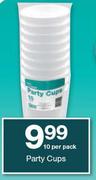 Housebrand Party Cups-10 Per Pack