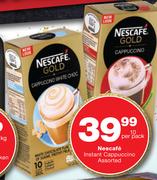 Nescafe Instant Cappuccino Assorted-10 Per Pack