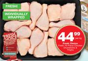 Fresh Choice Fresh 16-Piece Chicken Drumsticks & Thighs-Per Kg
