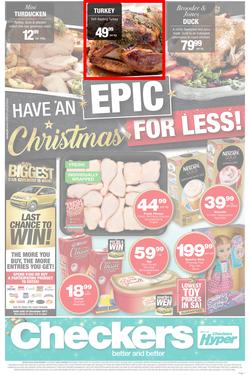 Checkers : Epic Christmas For Less! (11 Dec - 25 Dec 2018), page 1