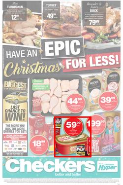 Checkers : Epic Christmas For Less! (11 Dec - 25 Dec 2018), page 1