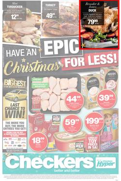 Checkers : Epic Christmas For Less! (11 Dec - 25 Dec 2018), page 1