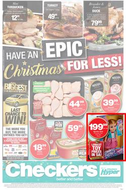 Checkers : Epic Christmas For Less! (11 Dec - 25 Dec 2018), page 1
