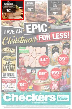 Checkers : Epic Christmas For Less! (11 Dec - 25 Dec 2018), page 1