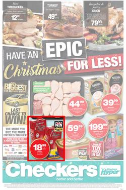 Checkers : Epic Christmas For Less! (11 Dec - 25 Dec 2018), page 1
