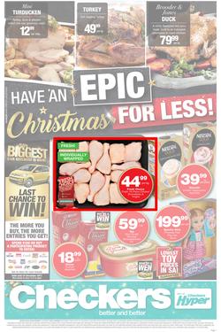 Checkers : Epic Christmas For Less! (11 Dec - 25 Dec 2018), page 1