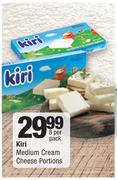 Kiri Medium Cream Cheese Portions-8 Per Pack