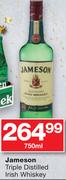 Jameson Triple Distilled Irish Whisky-750ml