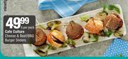 Cafe Culture Cheese & Beef/BBQ Burger Sliders-8 Per Pack
