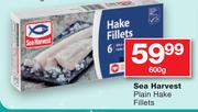 Sea Harvest Plain Hake Fillets-600gm