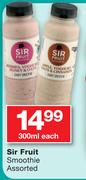Sir Fruit Smoothie Assorted-300ml Each