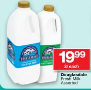 Douglasdale Fresh Milk Assorted-2Ltr Each