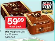 Ola Magnum Mini Ice Creams Assorted-6 Per Pack