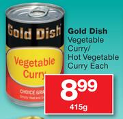 Gold Dish Vegetable Curry/Hot Vegetable Curry-415gm