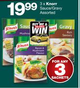 Knorr Sauce/Gravy Assorted-For 3
