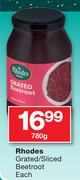 Rhodes Grated/Sliced Beetroot-780gm
