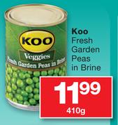 Koo Fresh Garden Peas In Brine-410gm