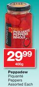 Peppadew Piquante Peppers Assorted-400gm Each