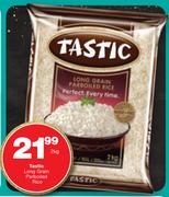 Tastic Long Grain Parboiled Rice-2Kg