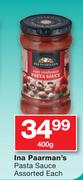 Ina Paarman's Pasta Sauce Assorted-400gm
