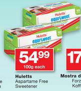 Huletts Aspartame Free Sweetener-100gm Each
