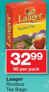 Laager Rooibos Tea Bags-80 Per Pack