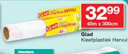 Glad Kleefplastiek Hervul-40mX300cm
