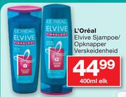 L'Oreal Elvive Sjampoe/Opknapper Verskeidenheid-400ml Each