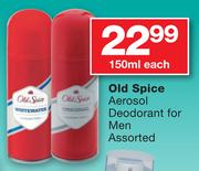 Old Spice Aerosol Deodorant for Men Assorted-150ml Each