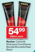 Revlon Colorsilk Shampoo/Conditioner Blonde/Brunette/Red/Black-250ml Each