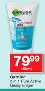 Garnier 3-In-1 Pure Active Gesigreiniger-150ml