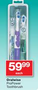 Oralwise Pro Power Toothbrush-Each